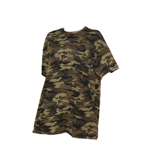 Camiseta Holgada de Poliéster y Algodón para Mujer, Ligera, Ecológica, de Secado Rápido, Transpirable, de Manga Corta, Lisa, Teñida, con Logotipo Tejido - Product Image 1