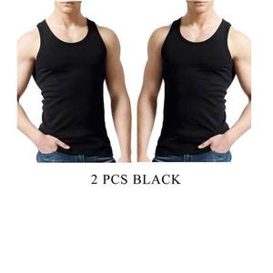 Camisetas sin Mangas para Hombre, Color Sólido, Cómodas, 100% Algodón, Transpirables, con Logotipo Personalizado al por Mayor - Product Image 6
