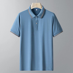 Camiseta Polo Clásica para Hombre, Camiseta Polo con Logotipo Personalizado, 100% Poliéster, Camisetas Polo Lisas para Golf, Camisetas Blancas para Bordar OEM - Product Image 4