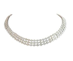 Collar con colgante de diamantes elegante fabricado en India para mujeres, joyería fina de lujo disponible a precio directo de fábrica. - Product Image 4