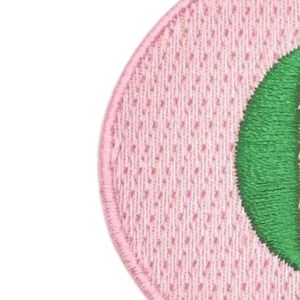 Pretty Girl Number 0 <b>Patch</b> Pink & Green Embroidered Round Applique Iron On Sew On Badge <b>for</b> <b>Jackets</b> Bags Hats DIY Clothing - Product Image 2