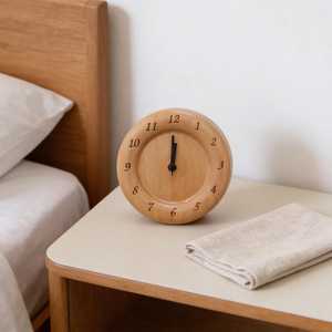 Luxury Wooden Table <b>Clock</b> Modern Decorative Timepiece - Product Image 5