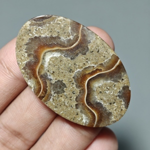 Cabujón Ovalado de Amonita con Sutura Natural para Joyería, 44x29x6 mm. 71 Ct. E780 - Product Image 2