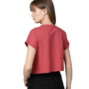 Camiseta Gráfica de Algodón Suave para Mujer, Transpirable, Informal, de Verano, Elegante, de Manga Corta, a la Moda - Product Image 6