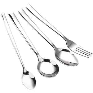 Ensemble de couverts en acier inoxydable de qualité supérieure, cuillère, fourchette, couteau, finition miroir, ensemble de vaisselle de luxe, ensemble de vaisselle de table, ensemble de cuisine - Product Image 5