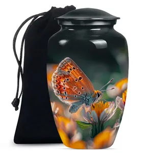 Amazing Crafts Butterfly Cremation <b>Large</b> <b>Urns</b> For ashes Orange Butterfly <b>Urn</b> For Dad - Product Image 1