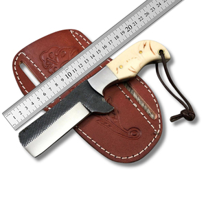 Cuchillo de Acero al Carbono Tipo Bull Cutter, Hoja Forjada a Mano de Primera Calidad, Construcción Resistente, Mango Ergonómico, Cuchillo Utilitario para Exteriores, OEM - Product Image 4