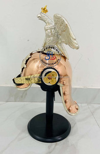 Casco Medieval alemán prusiano, casco de latón y águila de cobre, protector prusiano, Regimiento, águila, decoración - Product Image 3