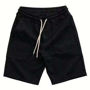 Wholesale French Terry Cotton <b>Bermuda</b> <b>Shorts</b> for <b>Men</b> Comfortable Casual Gym Mid Waist Drawstring Closure Quick Dry Custom - Product Image 1
