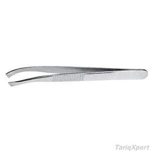 Pince à épiler professionnelle en acier inoxydable personnalisable, durable, pour sourcils, coupe et finition, à pointe inclinée, essentiels de beauté - Product Image 4