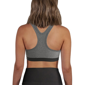 Soutien-gorge de sport sans armatures pour femme, demi-bonnet, dos nageur, couleur unie, tricoté, respirant, toutes saisons, lavable en machine - Product Image 2