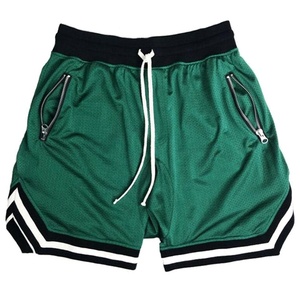 กางเกงตาข่ายขาสั้นสำหรับผู้ชาย,มีกระเป๋าซิปเย็บริมชายหาดลำลองปรับแต่งได้ตามต้องการ - Product Image 4