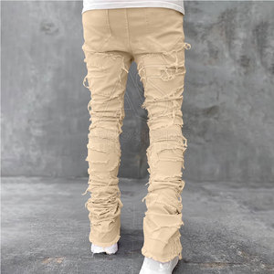 Pantalones Casuales de Lona Ligeros para Hombre, Diseño Moderno, Cierre de Botones, Hechos a Medida, Precio al por Mayor, MOQ Bajo, en Venta - Product Image 4