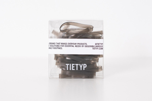 Élastiques à cheveux TIETYP, bandeaux en caoutchouc élastique, couleur unie, minimaliste, moderne, usage quotidien, pour femmes, emballage en carton, fabriqué en Corée - Product Image 3