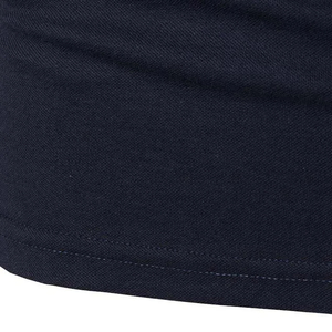 เสื้อยืดคอตตอนเจอร์ซีย์ 100% สำหรับผู้ชาย แขนสั้น คอซิป 1/4  ลายพิมพ์โลโก้ด้านหน้า สไตล์ลำลอง สำหรับเล่นกอล์ฟ - Product Image 5