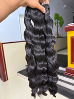 Vente en gros de mèches de cheveux humains vietnamiens 100% naturels, ondulés et bouclés, double épaisseur, extensions de cheveux vierges