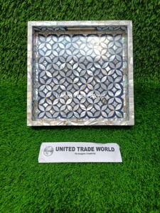 La última bandeja de servicio con incrustaciones de nácar para uso en comedor, cocina, hotel y restaurante de United Trade World - Product Image 2