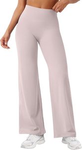 Pantalon de yoga évasé personnalisé en nylon et élasthanne respirant, leggings d'entraînement à jambe large très élastiques pour femmes, tenue de sport - Product Image 5