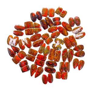 Hermoso par de ágata de costura marroquí, par de piedras preciosas a juego, cabujón de ágata de costura marroquí, par suelto para joyería - Product Image 1