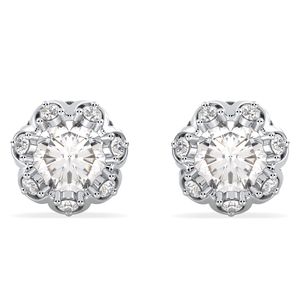 Boucles d'oreilles clous REYES en argent sterling 925 avec moissanite, design classique, fermoir à vis, vente en gros, cadeau de mariage, bijoux pour mariée - Product Image 2