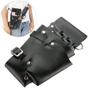Stylists Professional Salon Use Leather Cheap Price Hairdressing Scissor Holsters Multi Pockets New Design Care Tool Holsters - Product Image 1