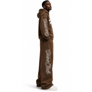 Survêtements évasés pour hommes les plus vendus, design uni et vierge, pour le sport et le fitness, couleur unie, vente en gros à prix abordable - Product Image 3