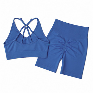 Conjunto Deportivo para Mujer, Diseño Moderno, para Gimnasio y Yoga, Color Sólido Personalizado, Transpirable, Ligero, Sin Costuras, de Secado Rápido - Product Image 2