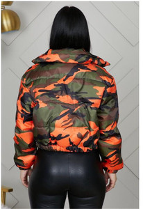 Chaqueta corta acolchada de algodón para mujer, personalizada, de alta calidad, a la moda, con estampado, para invierno, de primera calidad. - Product Image 4