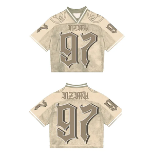 Camiseta de malla de alta calidad con impresión de número de marca por sublimación, estilo holgado y oversized, estilo hip hop para hombre en varios colores. - Product Image 4