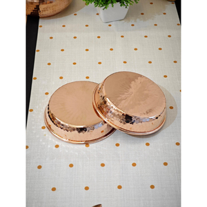 Ensemble de bols en cuivre de qualité supérieure, faits à la main, design classique pour fruits et légumes, bol brillant, prix raisonnable, assiette à soupe - Product Image 2
