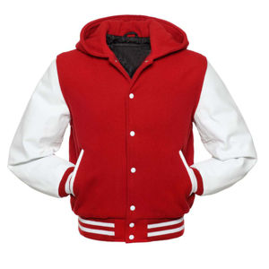 Chaqueta Varsity de Vinilo y Lana a la Moda, Suave y Cálida para Atuendos Casuales y Deportivos, Estilo Cortavientos de Cuero - Product Image 2