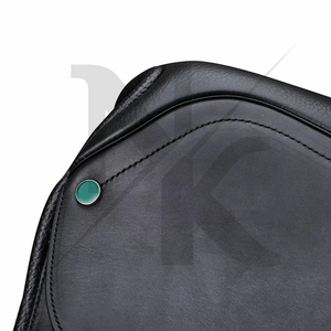 Selle de dressage monoflap de haute qualité en cuir véritable, selle anglaise à assise profonde, produits équestres Pakistan - Product Image 2