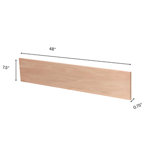 Peldaño de Escalera Moderno de Roble Rojo Personalizado SR-TREAD-04, 1-1/2 Pulgadas de Grosor, Diseño Tradicional, Madera Sólida Duradera, Marca EFS, 1 Año de Garantía - Product Image 2