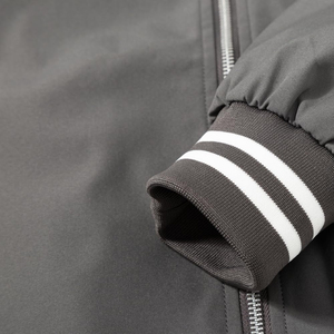 Veste bomber coupe-vent unie décontractée pour hommes, vêtements en gros, prix bas personnalisé, vestes de haute qualité - Product Image 6