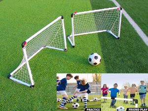 Waising Easy Assembly 2 en 1, porterías de fútbol de plástico, juego de entrenamiento portátil para patio trasero para niños - Product Image 3
