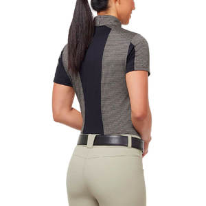 Camisa de Competición para Mujer, Moderna, con Logotipo Personalizado, Color Sólido, Material Transpirable de Punto, MOQ Bajo - Product Image 4