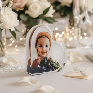 Clear Acrylic Shatterproof Waterproof Photo Frame UV Printing Free Standing Horizontal Tabletop Display Modern <b>Home</b> <b>Decor</b> <b>Gift</b> - Product Image 3