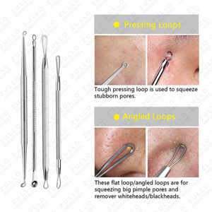 ชุดเครื่องมือดูแลผิวหน้าระดับพรีเมียม 15 ชิ้น ทำจากสแตนเลสสตีล สำหรับกำจัดสิวเสี้ยนและสิวอักเสบ ชุดอุปกรณ์ดูแลผิวหน้าระดับมืออาชีพ - Product Image 3