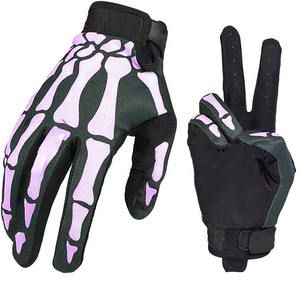 Gants réglables légers de sport et de travail, motif crâne, antidérapants et respirants pour hommes et femmes, moto et entraînement - Product Image 1