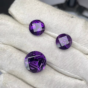 Loupe d'améthyste naturelle, taille ronde, ensemble de 3 pièces, qualité AAA, avec un lustre superbe, coupe et polissage parfaits, à prix avantageux. - Product Image 6