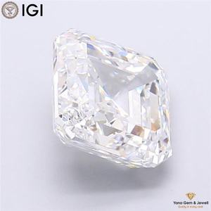 Magnifique solitaire 3,00 carats, couleur D, clarté VS1, taille Asscher, avec diamant de laboratoire CVD certifié IGI pour bague de créateur - Product Image 5