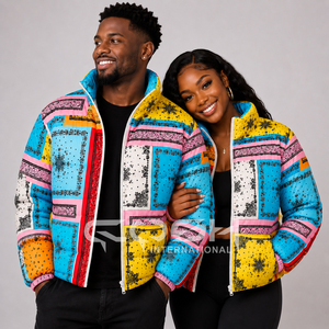 Cosh International Casual Woven Fabric Puffer Jacket with Custom Logo Stand Collar <b>Waterproof</b> <b>Winter</b> <b>Coat</b> - Product Image 4