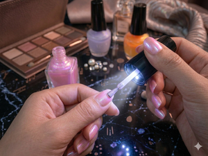 Tapa de Botella de Esmalte de Uñas con Recubrimiento de Plástico y Luz LED, Pincel de Nailon de Color Personalizado - Product Image 2
