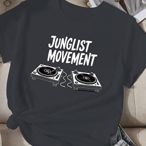 Young list Junglist Movement avec platines t-shirt comfit femme - Product Image 3