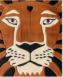 Tapis décoratif moderne en laine tuftée à la main, lavable, léger, à poils longs et très épais, pour salon et chambre à coucher - Product Image 5