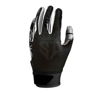 American Football Gloves Leather Full Finger <b>Hook</b> and Loop Closure High Quality for Practice with Soft Material and Easy Fit - Product Image 3