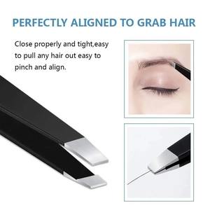 Juego de 4 Pinzas - Pinzas Profesionales de Acero Inoxidable para Hombres y Mujeres, Pinzas de Precisión para Cejas - Product Image 2