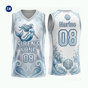 เสื้อบาสเก็ตบอล พิมพ์ลายเต็มตัว 100% ชื่อทีมแบบกำหนดเอง โพลีเอสเตอร์ แห้งเร็ว ไร้แขน ระบายอากาศได้ดี ชื่อผู้เล่น หมายเลขทีม - Product Image 1