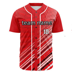 Conjunto de Uniforme Deportivo Transpirable para Mujer, Ropa de Softbol, Ropa Deportiva Juvenil, Camiseta de Béisbol Personalizada con Logotipo para Hombre, Camisa con Botones - Product Image 6