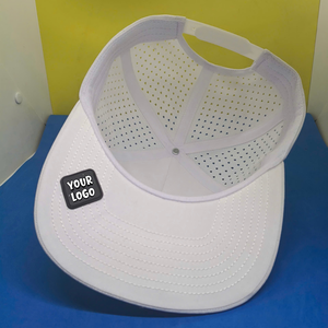 Custom Embroidery Logo 5 Panel Adjustable Baseball <b>Hat</b> <b>Waterproof</b> Breathable Sport Cap Perforated Golf <b>Hat</b> Laser Cutting Hole - Product Image 5